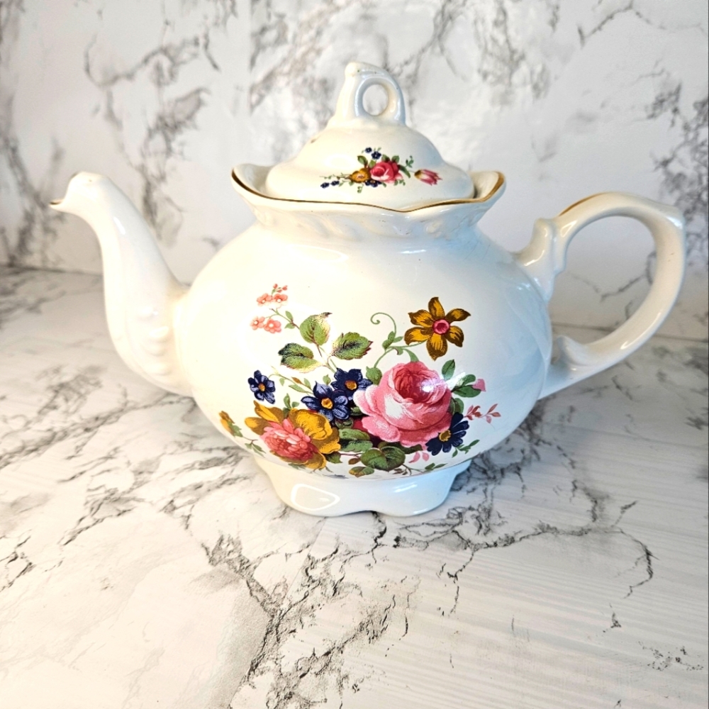 Arthur Wood & Son Staffordshire Vintage Porcelain Teapot